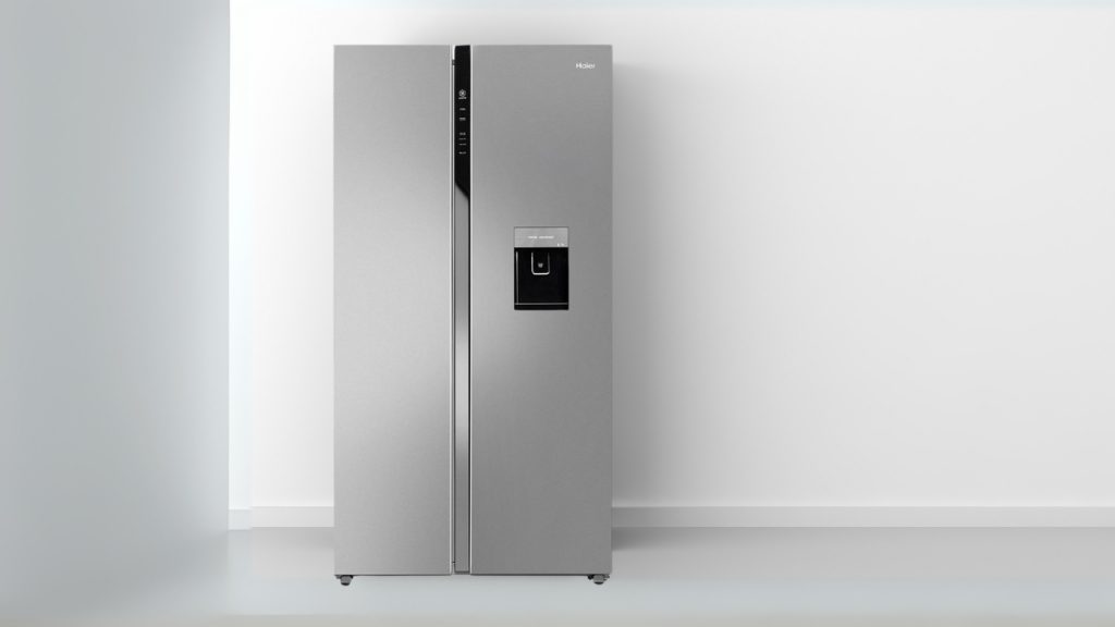 Haier 596 L Double Door Side By Side Refrigerator, Expert Inverter Technology And Water Dispenser HRS-682SWDU1