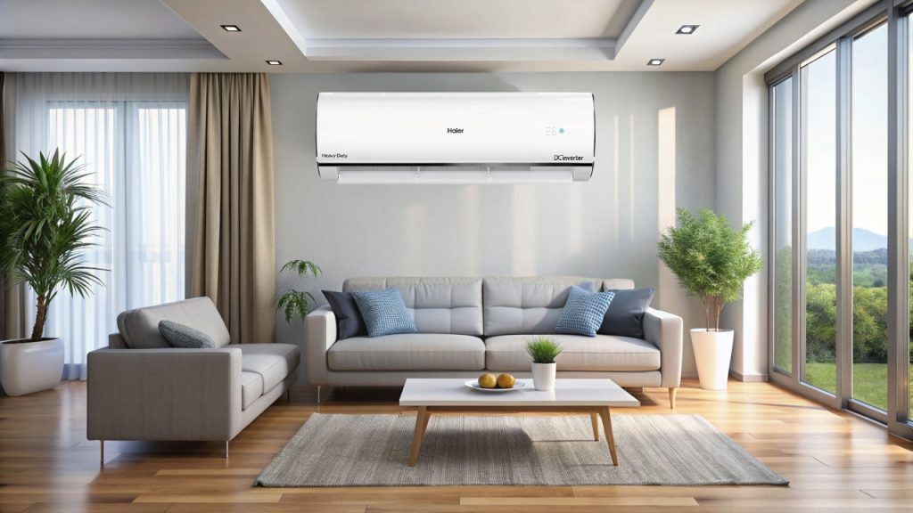 Haier 1.6 Ton 5 Star Kinouchi UV Clean Hexa Inverter Intelli Smart Split Air Conditioner - HSU19U-PYFC5BN-INV