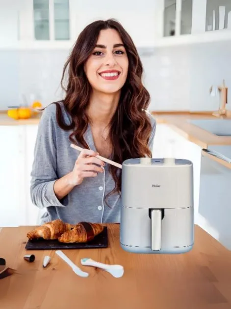 Air Fryer and Woman