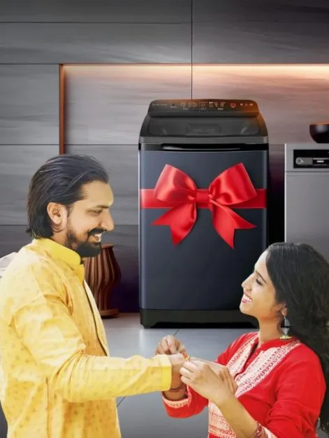 gifting washing machine on Raksha Bandhan