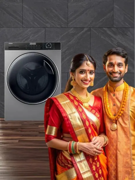 Ashtami Celebrations with washing machine