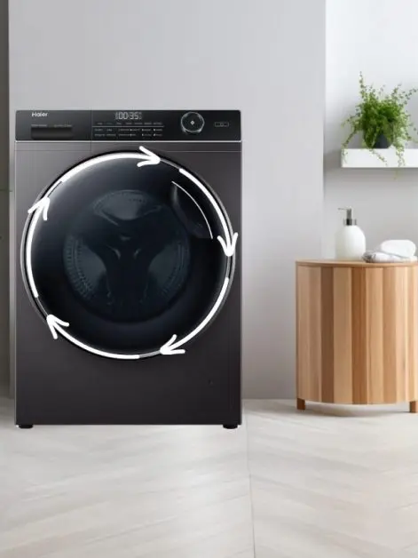 Washing Machine with Direct Motion Motor