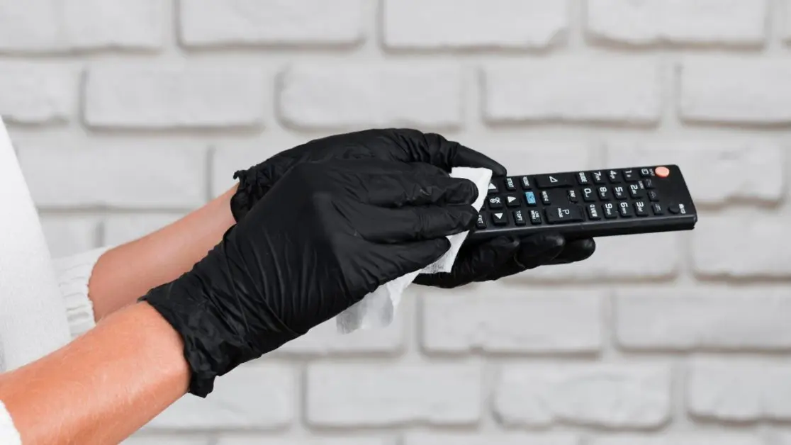 Clean TV remote