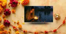 LED TV for Streaming Chhath Puja Rituals Live