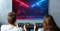 Playing Video Games on LED TV