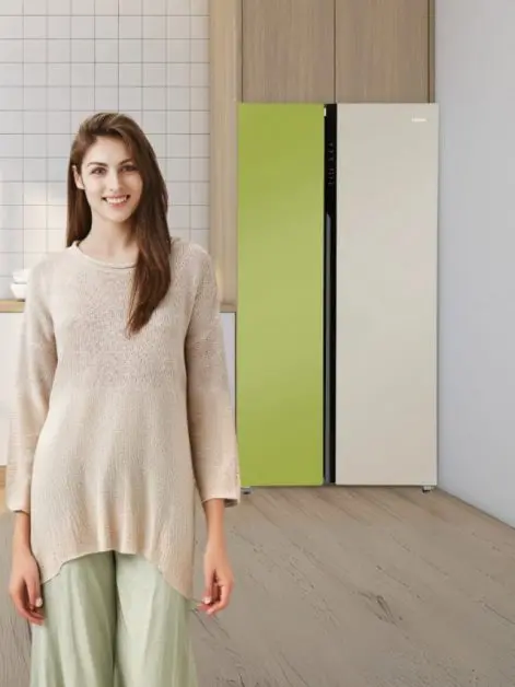 Side by side Refrigerator at home