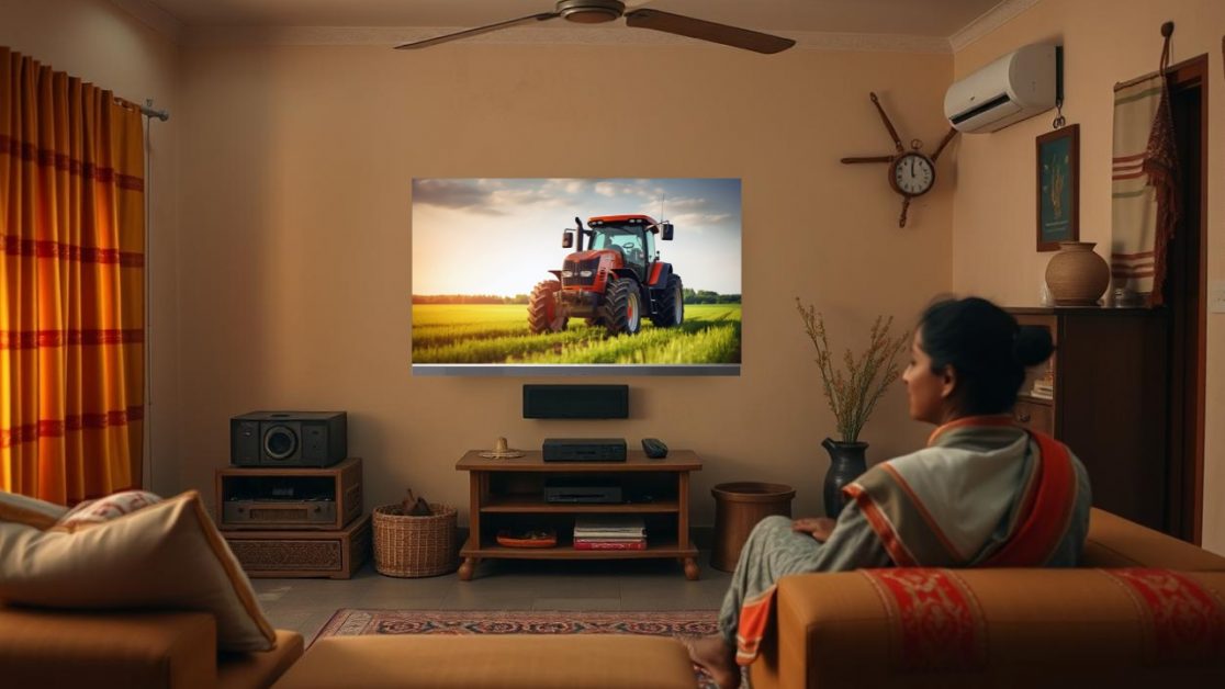 Learn about Rural India on LED TV