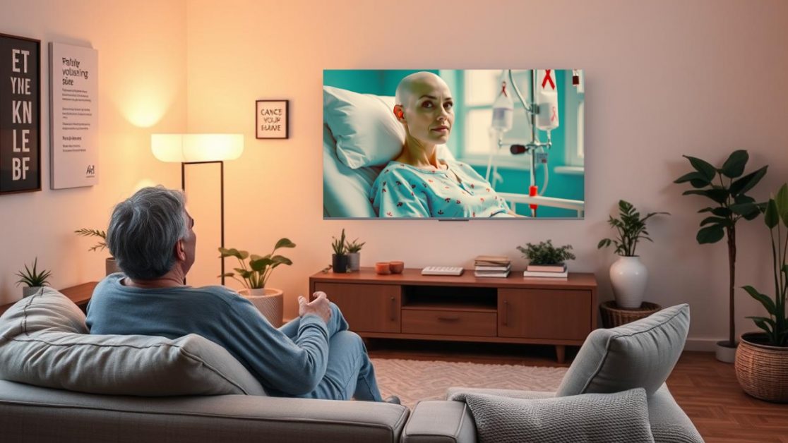 Watch Videos in LED TV to eat Healthy diet to avoid Cancer