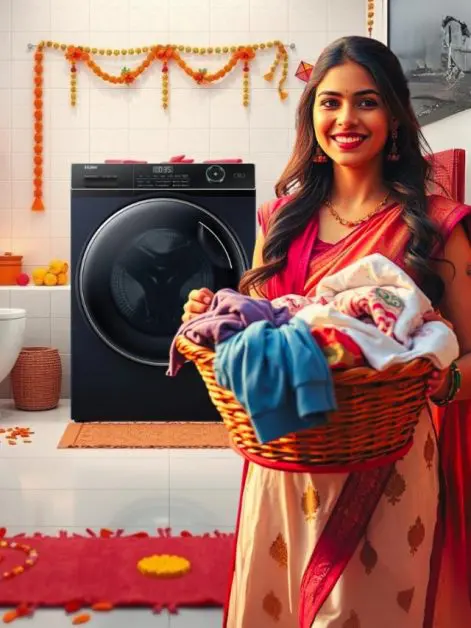 Make Post-Festive Laundry with Haier India Washing machine this Makar Sankranti