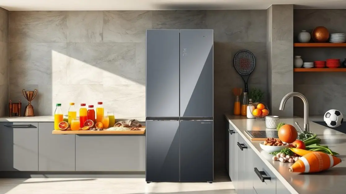 4-Door Refrigerator Matches an Athlete’s Lifestyle