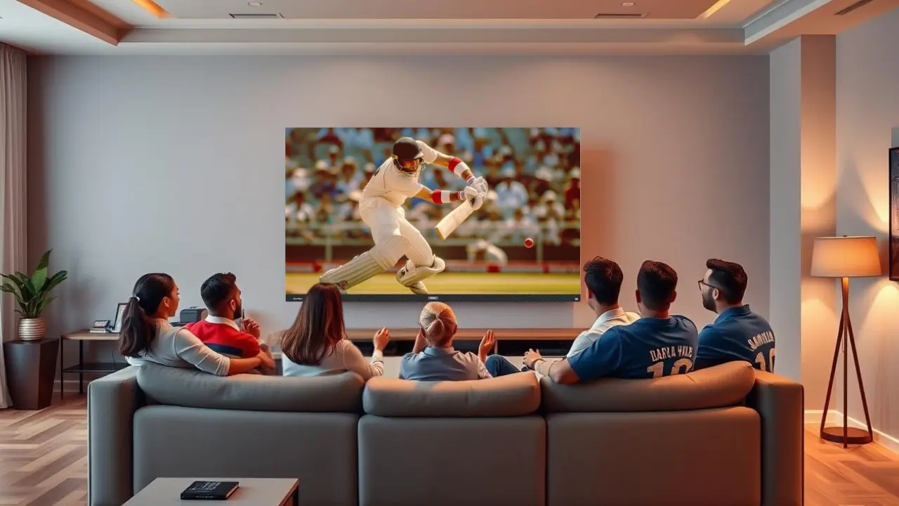 Cricket Fans using 4K QLED TV