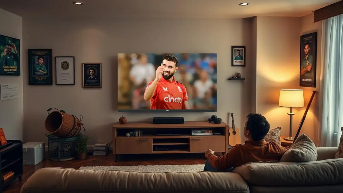 Experience Every Detail of Saqib Mahmood’s Triple-Wicket Maiden in 4k LED TV