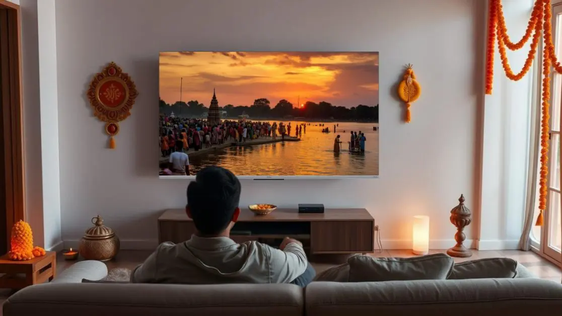 Watch Amrit Snan at Maha Kumbh 2025 in LED TV