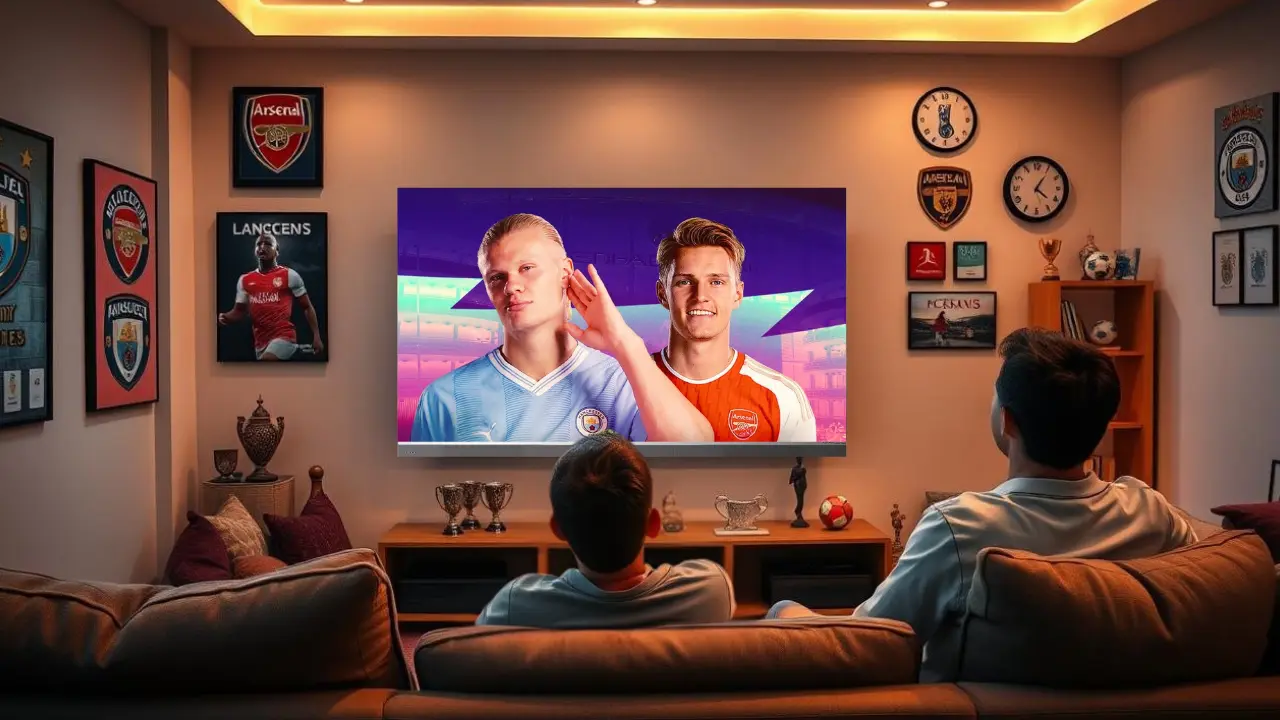 Watch Arsenal vs Man City highlights in 4k smart LED TV