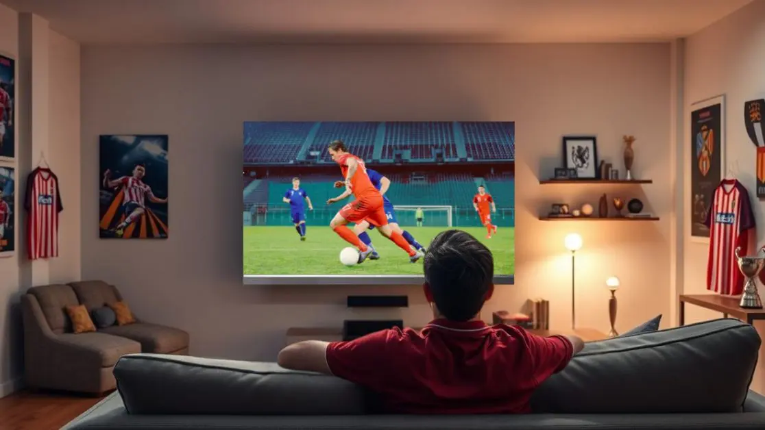 Watch Football matches in 4k LED TV