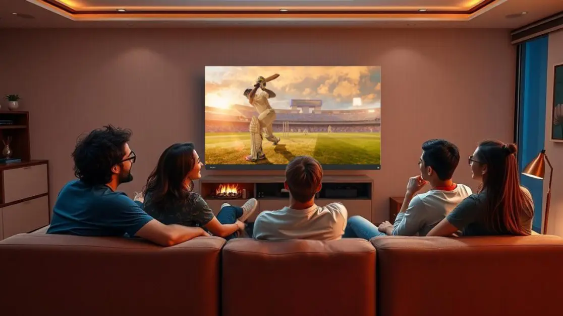 Watch Live Cricket Matches on LED TV