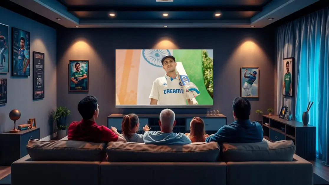 Watch shubman gill playing cricket on Mini LED TV