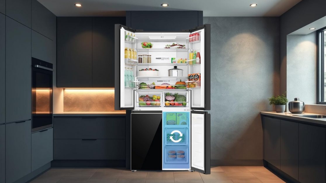 Convertible Fridge Space in 4 door refrigerator