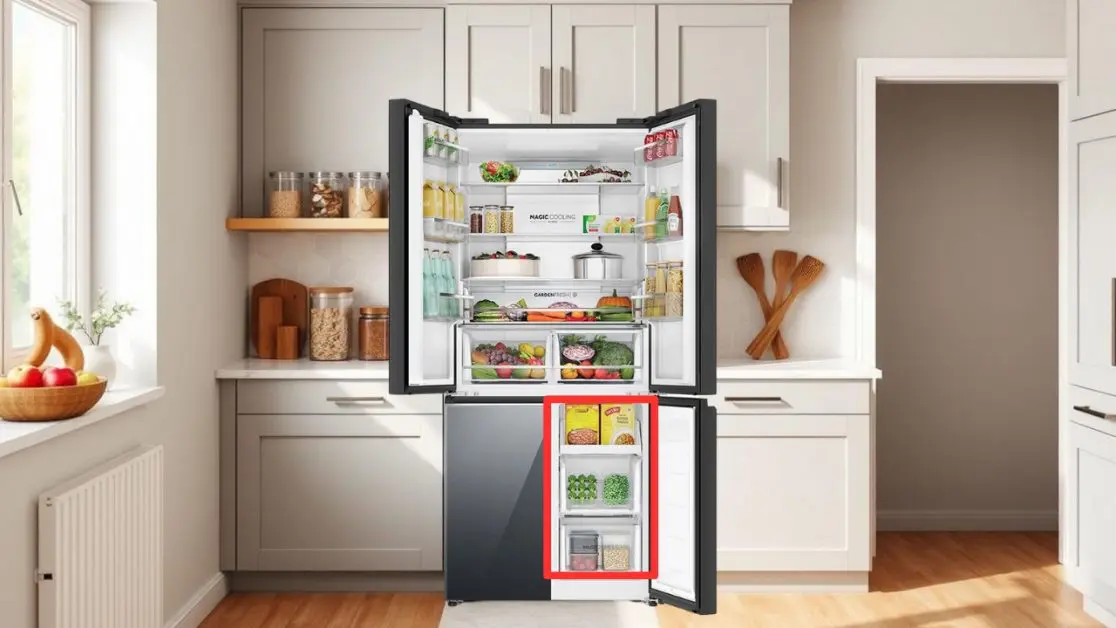 Convertible Storage in 4-Door Refrigerators