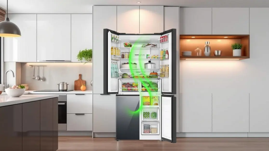 Deo Fresh Technology for Odor-Free Storage in 4 door refrigerator