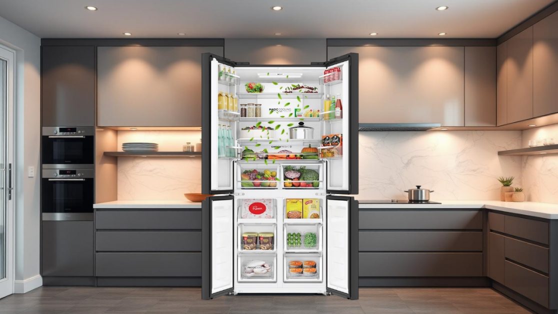 Deo Fresh Technology in 4 door refrigerator