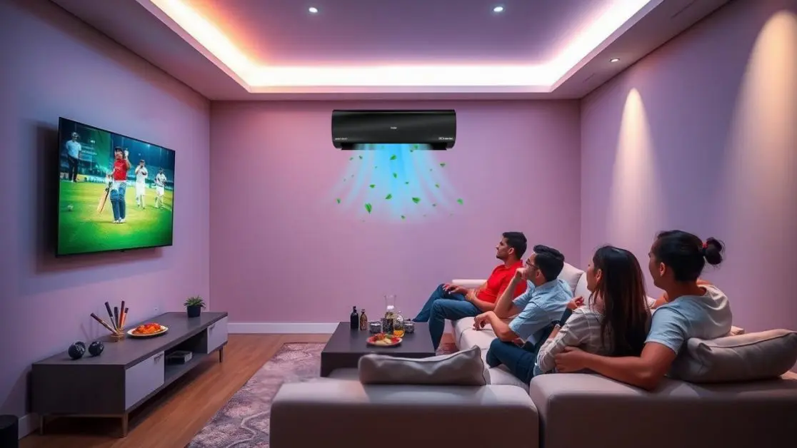 Enhance your ICC Trophy Experience with air conditioner and LED TV