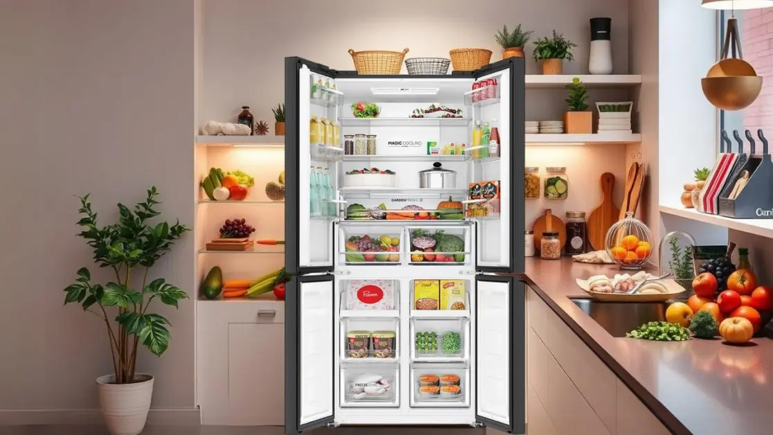 Enhanced Food Management in 4 door refrigerator with Modern