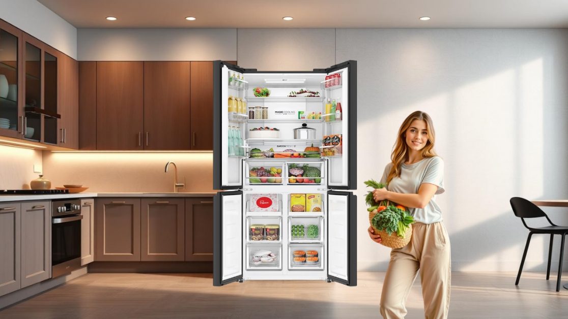 Enhanced Storage and Organization with 4 door refrigerator