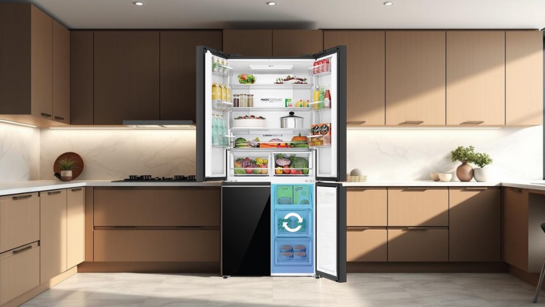 Functions of Convertible Section in 4 door refrigerator
