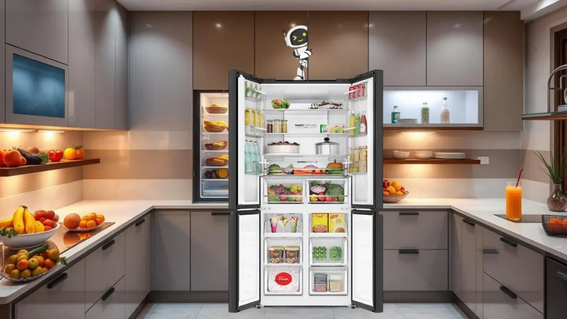 Get Smart Sense AI in 4 door refrigerator