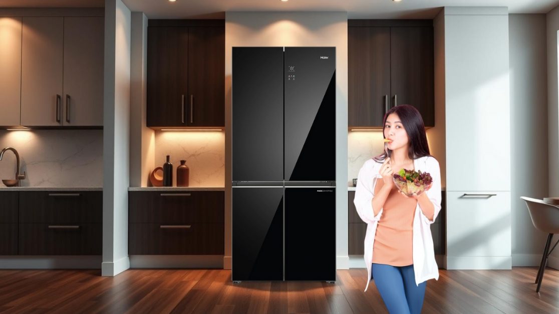 Keep foods fresh in 4 door refrigerator