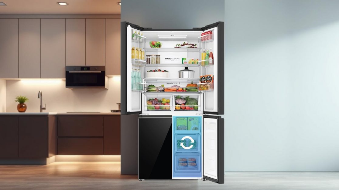 Magic Convertible Zone in 4 door refrigerator