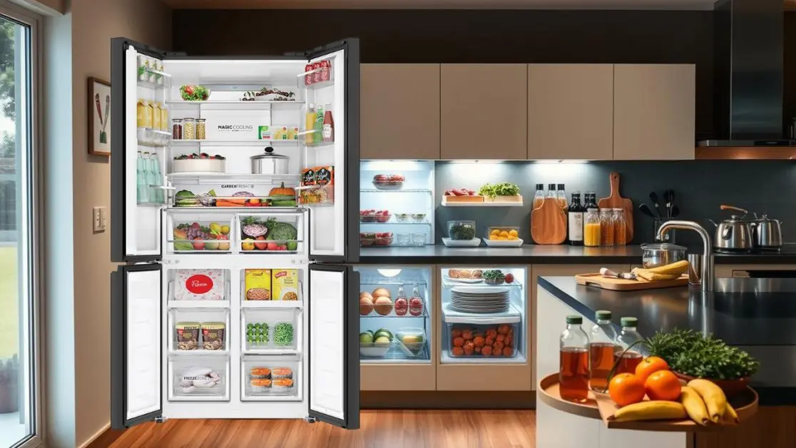 More Space in 4-Door Refrigerator