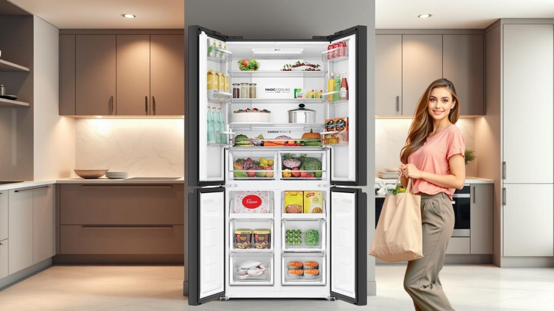 Organize your 4 door refrigerator for Maximum Space Utilization