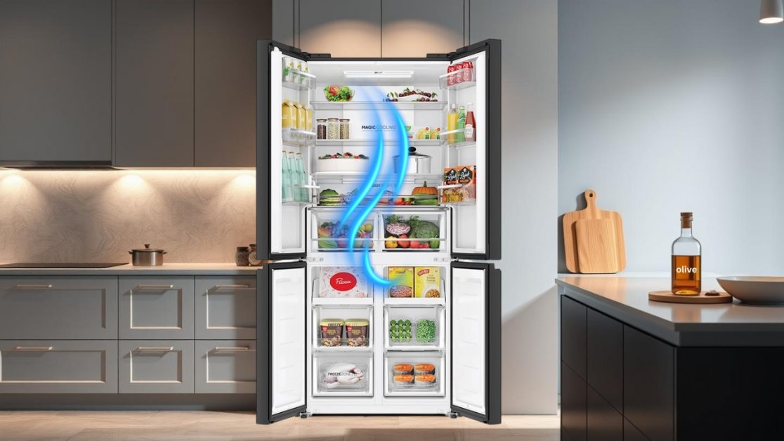 Smart Food Management in 4 door refrigerator