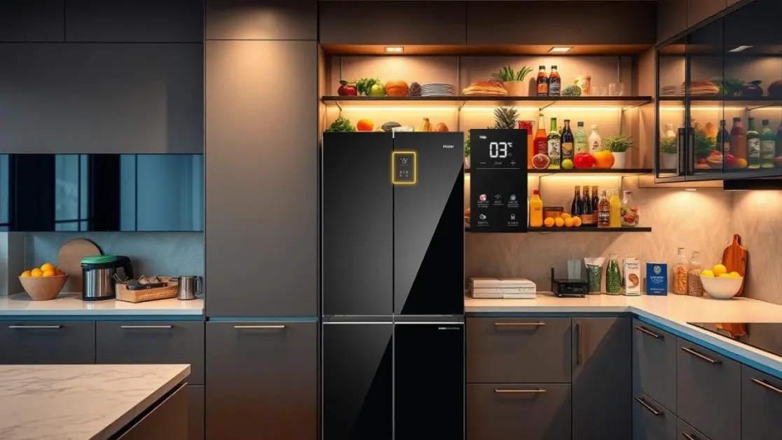 Smart Refrigerators with Colorful Digital Panels