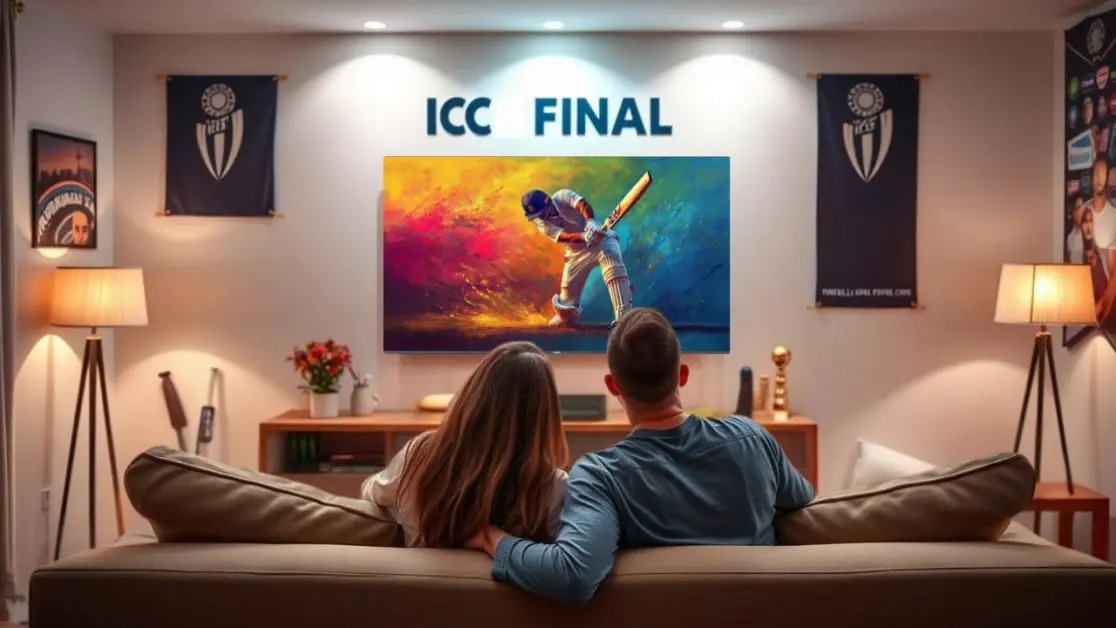 Watch ICC Final in LED TV