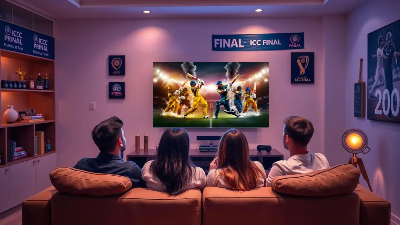 Watch cricket finals in 4k LED TV