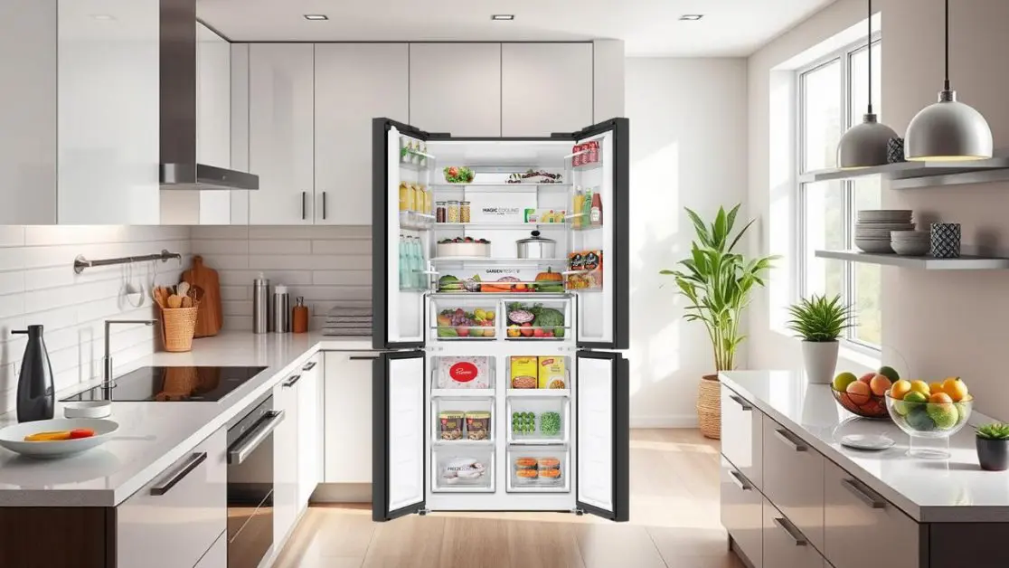 Reduce Food Waste with 4 door refrigerator