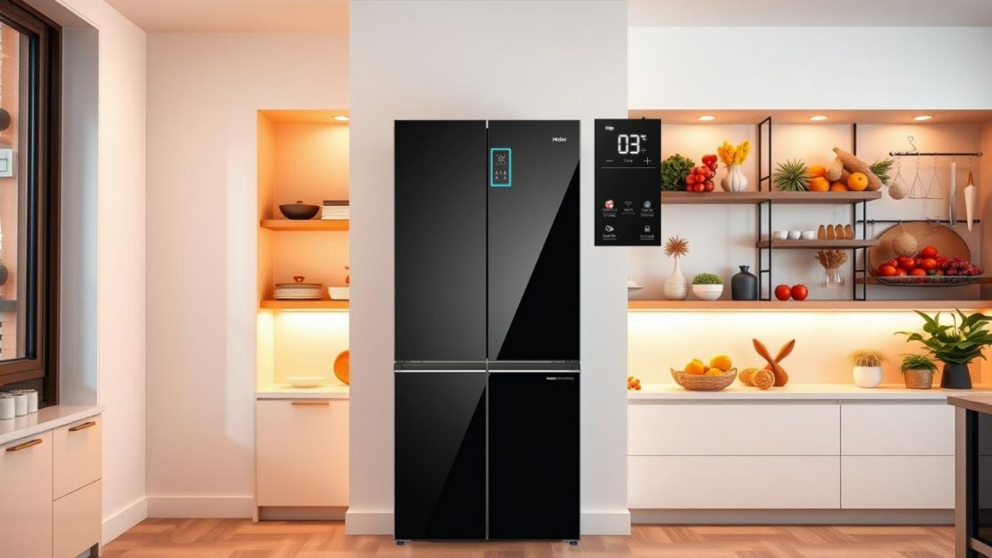 Get Simplified Temperature Control with a Digital panel in 4 door refrigerator