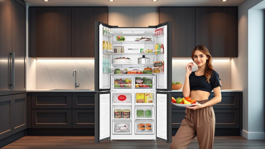 keep your food fresh in 4 door refrigerator