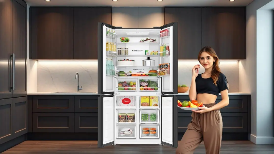 keep your food fresh in 4 door refrigerator