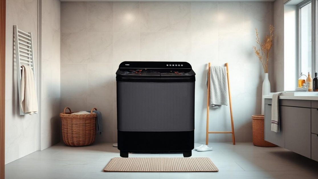 Additional features in semi-automatic washing machine