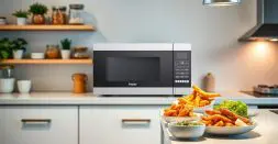 Air frying in a microwave
