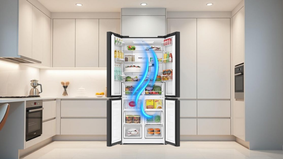 Airflow Technology in 4 door refrigerator