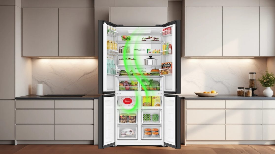 Anti-Bacterial Technology in 4 door refrigerator