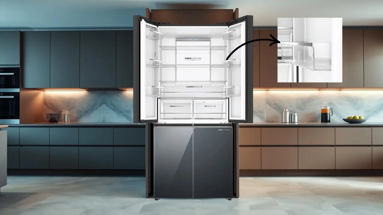 Anti-Tipping Door Rack in 4 door Refrigerators