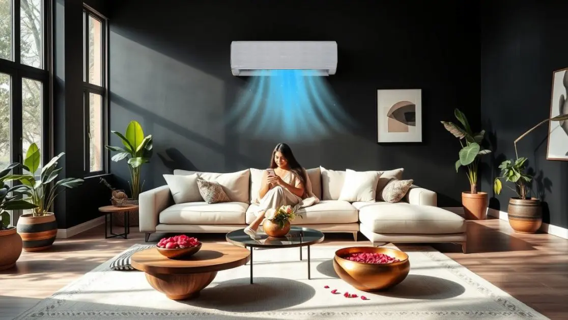 Comfort cooling with air conditioner