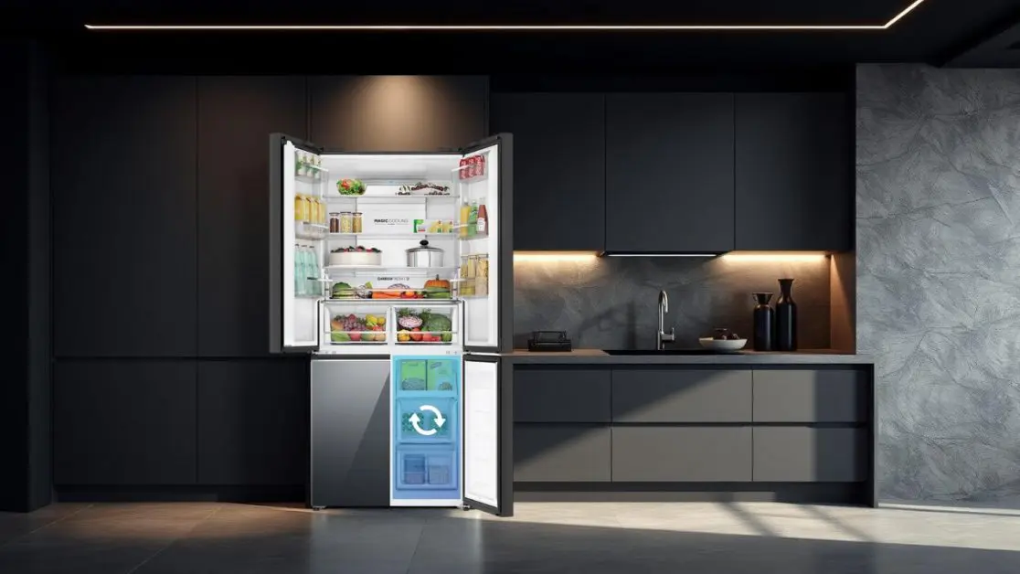 Get Convertible magic zone in 4 door refrigerator