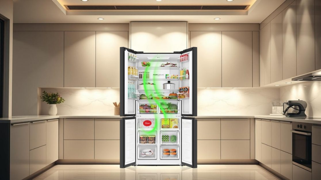 Keep food fresh in 4 door refrigerator